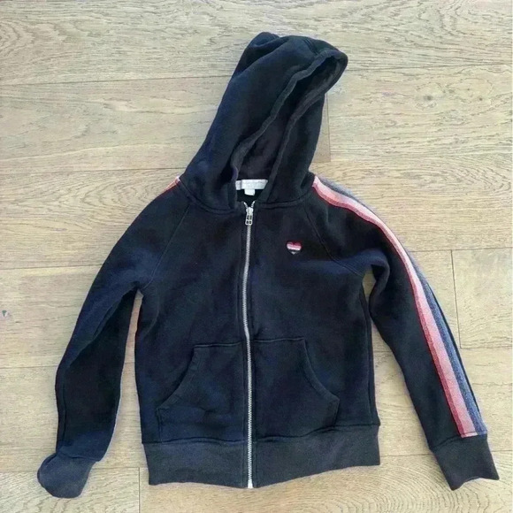 Spiritual Gangster Girls Full Zip Hooded Sweatshirt Black Size 10/Small - Picture 1 of 3
